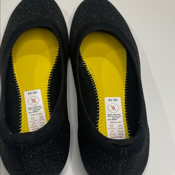 Vivaia Claire Round Toe Ballet Flat Black size 39 8.5 Washable Comfortable shoes - Picture 8 of 9